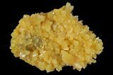Yellow Calcite Crystal Cluster with Barite - South Dakota #170678-2
